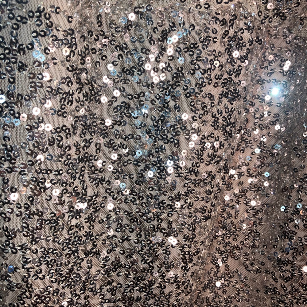 JESSICA HOWARD DRESS Size 16 Regular.waist 16” 18”Pit 2 Pit 38”L.Silver Sequin. - Picture 4 of 8